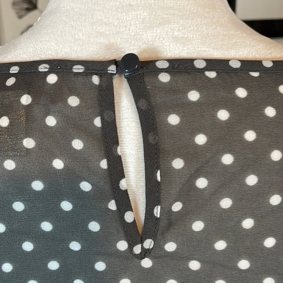 LOFT sheer polka dot blouse - Picture 7 of 9